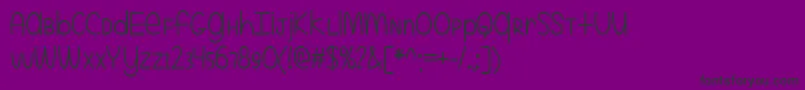 EvenMoreMixedUpTtf-Schriftart – Schwarze Schriften auf violettem Hintergrund