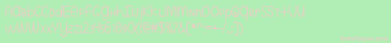 EvenMoreMixedUpTtf Font – Pink Fonts on Green Background