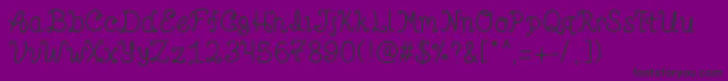 Pointbetsie Font – Black Fonts on Purple Background