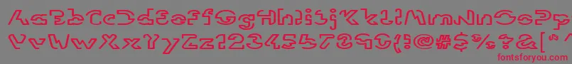 LinotypevisionExtend Font – Red Fonts on Gray Background