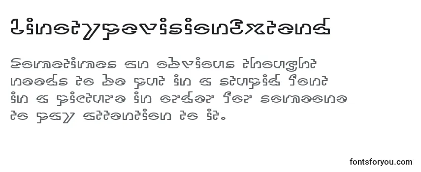 LinotypevisionExtend Font