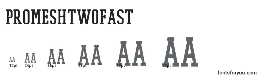PromeshTwoFast Font Sizes