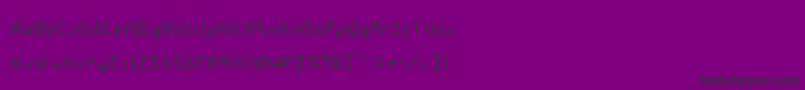 GalacticasRegular-fontti – mustat fontit violetilla taustalla