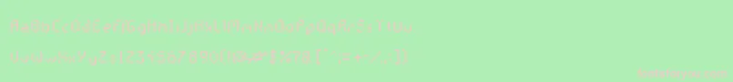 GalacticasRegular Font – Pink Fonts on Green Background