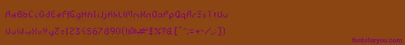 fuente GalacticasRegular – Fuentes Moradas Sobre Fondo Marrón