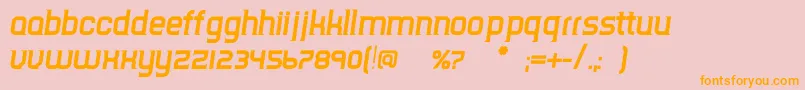 TripserifceBolditalic Font – Orange Fonts on Pink Background