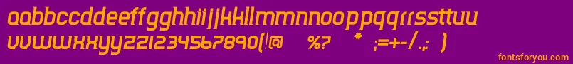 TripserifceBolditalic Font – Orange Fonts on Purple Background