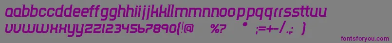 TripserifceBolditalic Font – Purple Fonts on Gray Background