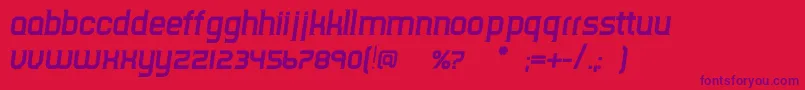 TripserifceBolditalic Font – Purple Fonts on Red Background