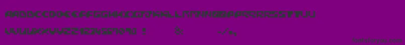 BlockTalkDemo Font – Black Fonts on Purple Background