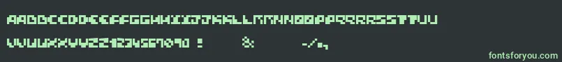 fuente BlockTalkDemo – Fuentes Verdes Sobre Fondo Negro