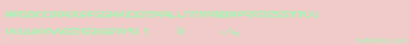 BlockTalkDemo-Schriftart – Grüne Schriften auf rosa Hintergrund