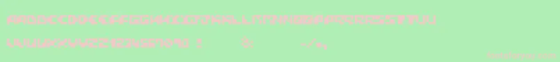 BlockTalkDemo Font – Pink Fonts on Green Background