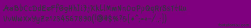 EscriptLtBoldNarrow Font – Black Fonts on Purple Background