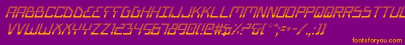 Biotypgi Font – Orange Fonts on Purple Background