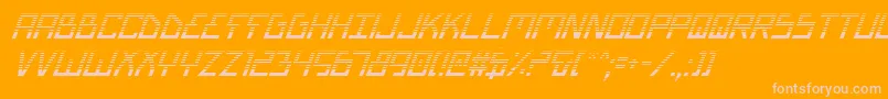 Biotypgi Font – Pink Fonts on Orange Background