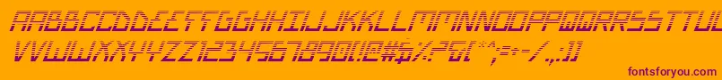 Biotypgi Font – Purple Fonts on Orange Background