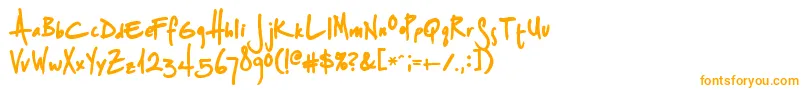 Шрифт Splurgeb – оранжевые шрифты