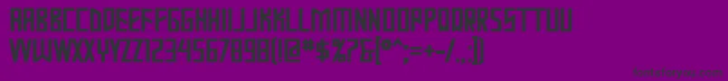 MastodonBold Font – Black Fonts on Purple Background