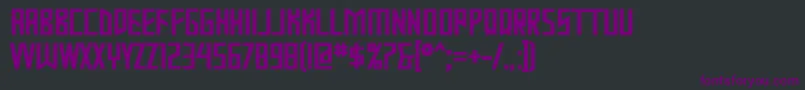 MastodonBold Font – Purple Fonts on Black Background