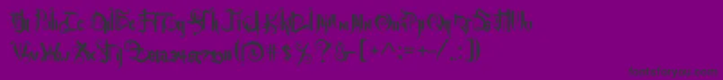 Baltimoregoth Font – Black Fonts on Purple Background