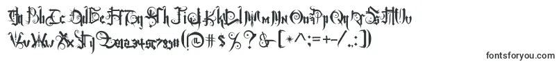 Baltimoregoth-Schriftart – Seltsame Schriften