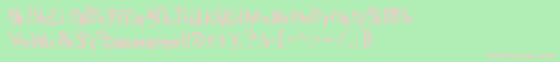 Baltimoregoth Font – Pink Fonts on Green Background