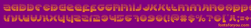 Kovacsspotgrad Font – Orange Fonts on Purple Background