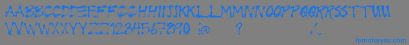 Czcionka Wrix – niebieskie czcionki na szarym tle