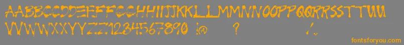 Wrix Font – Orange Fonts on Gray Background
