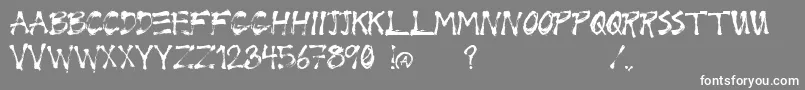 フォントWrix – 灰色の背景に白い文字