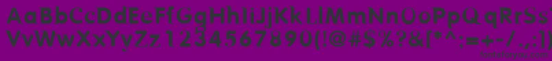 Birtr Font – Black Fonts on Purple Background