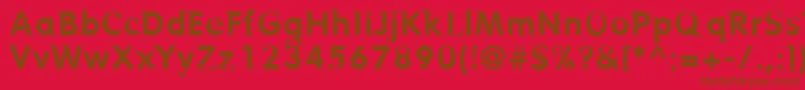Birtr Font – Brown Fonts on Red Background