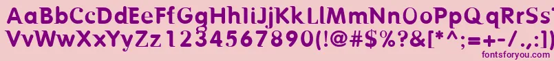 Birtr Font – Purple Fonts on Pink Background