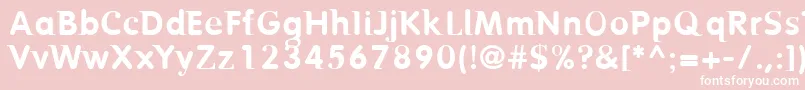 Birtr Font – White Fonts on Pink Background
