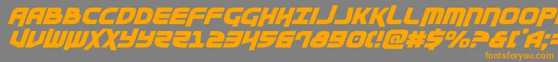 Moltorsital Font – Orange Fonts on Gray Background