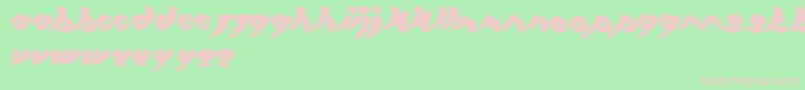 LetItBe Font – Pink Fonts on Green Background