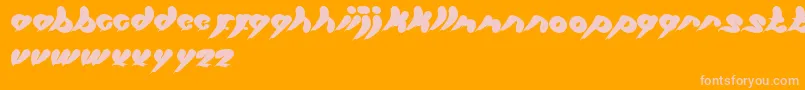LetItBe Font – Pink Fonts on Orange Background