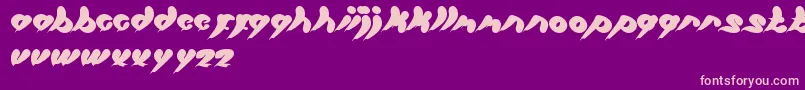 LetItBe Font – Pink Fonts on Purple Background