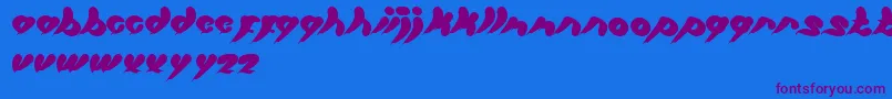 LetItBe Font – Purple Fonts on Blue Background