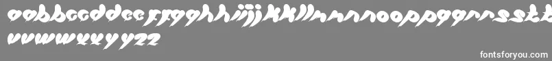 フォントLetItBe – 灰色の背景に白い文字