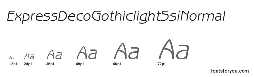 ExpressDecoGothiclightSsiNormal Font Sizes