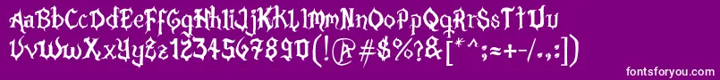 XPasiРІnAcРіsticaV2 Font – White Fonts on Purple Background