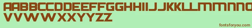 Diehn-fontti – ruskeat fontit vihreällä taustalla