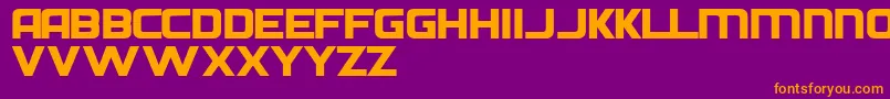 Diehn Font – Orange Fonts on Purple Background