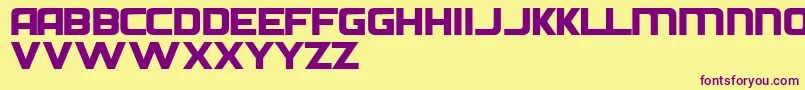 Diehn Font – Purple Fonts on Yellow Background