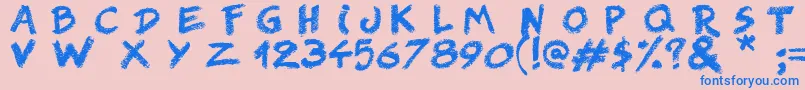 More about RightChalk Font RightChalk Font – Blue Fonts on Pink Background