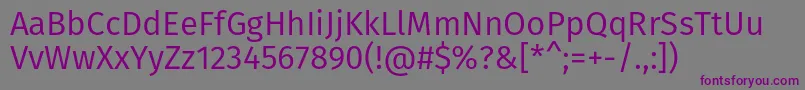 Подробнее о шрифте FirasansBook Шрифт FirasansBook – фиолетовые шрифты на сером фоне
