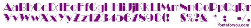 Шрифт Bummetengraved – фиолетовые шрифты