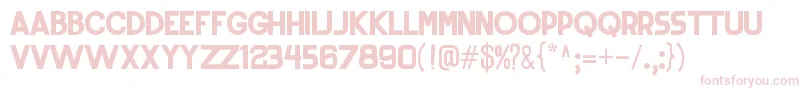 RoundedSans Font – Pink Fonts on White Background